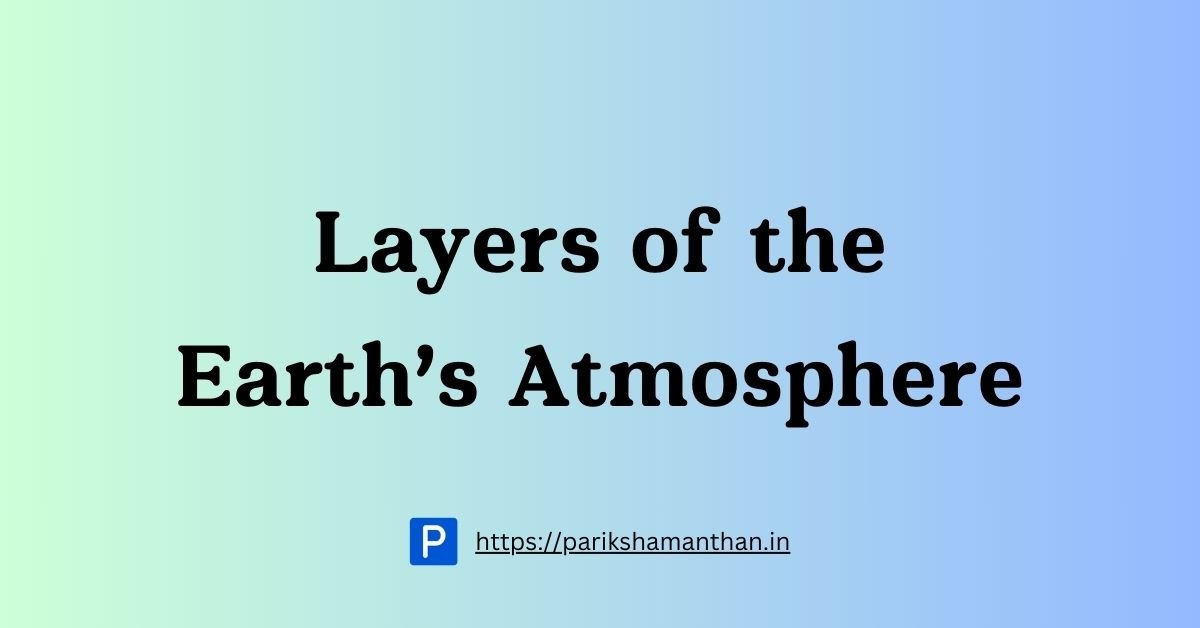 Layers of the Atmosphere